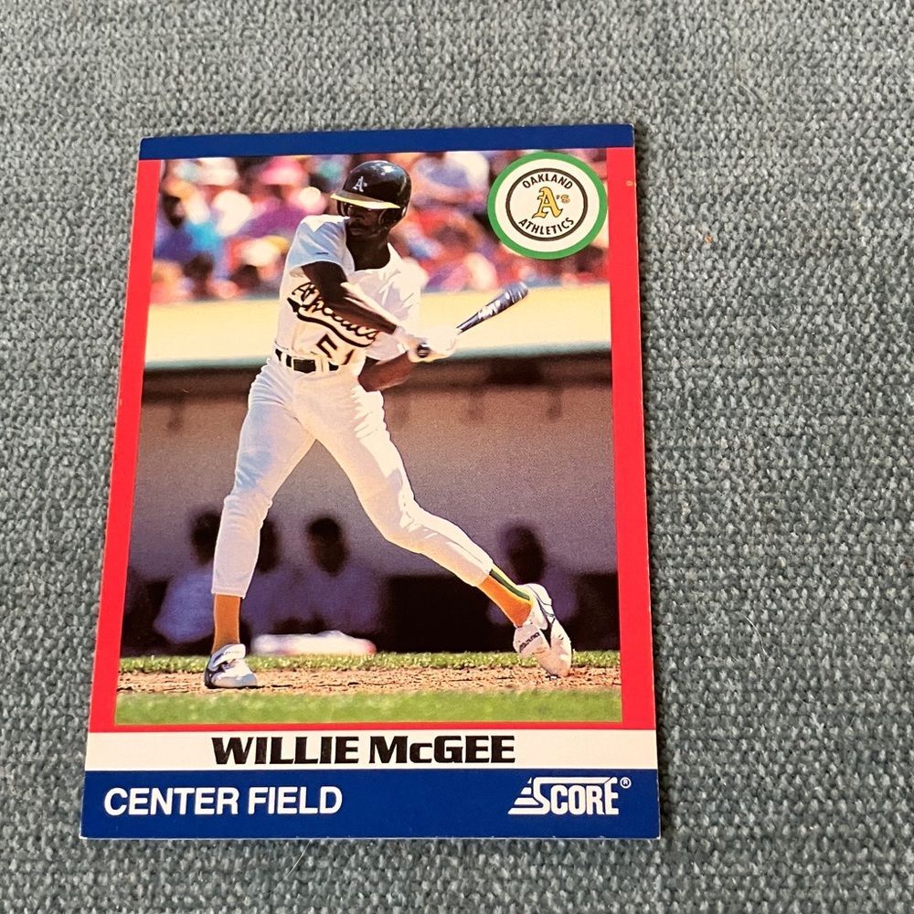 1991 Score Oakland A's Baseball Card Trading Card